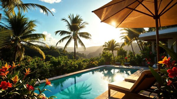 Découverte des gîtes en Guadeloupe avec piscine relaxante